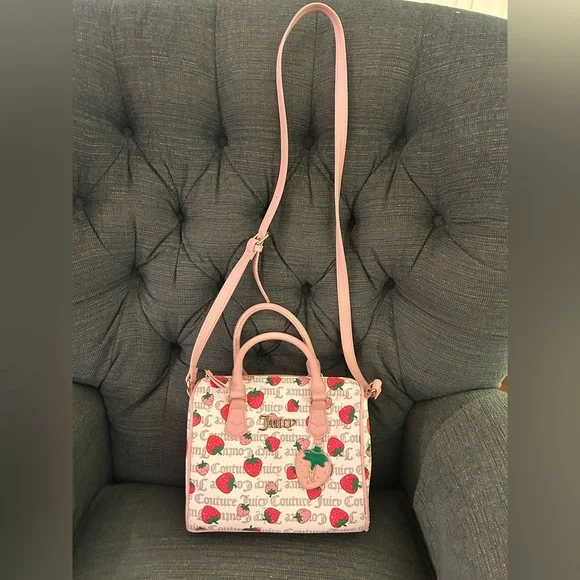 Juicy Couture Pink Strawberry Print Bag - Picture 3 of 5